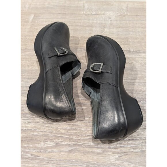 Dansko Tamara Womens Clog Size EU 39 - US 8.5-9 Buckle Black Leather Comfort - Picture 6 of 16